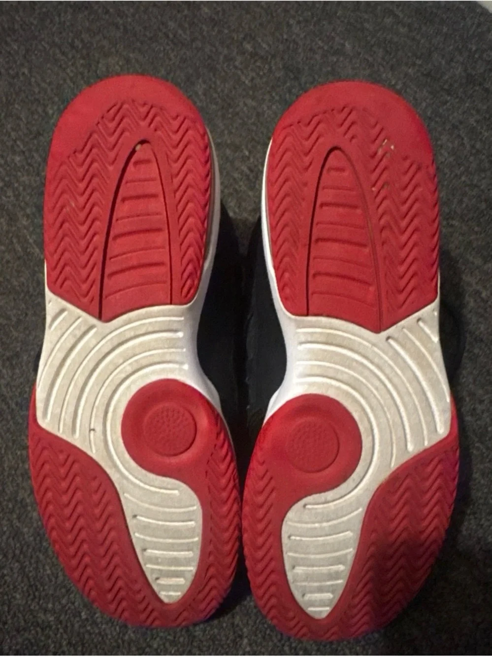 Black and Red Basketball Sneakers with Jumpman Logo